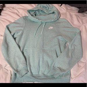 Teal Nike cowl sweatshirt